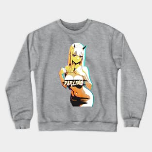 Darling #3 Sea S** and Sun Zero Two Aesthetic Edit Crewneck Sweatshirt